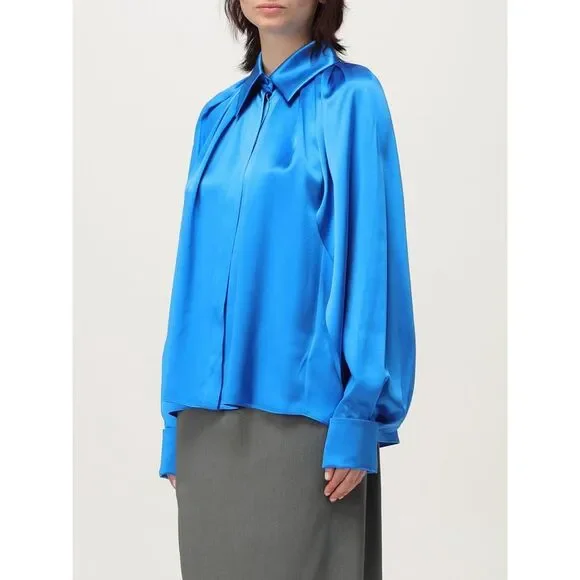 Max Mara Pianoforte Shirt Woman Blue